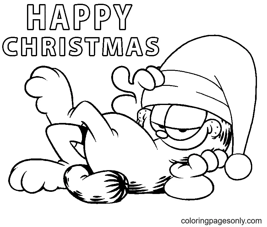 Garfield Coloring Pages 16