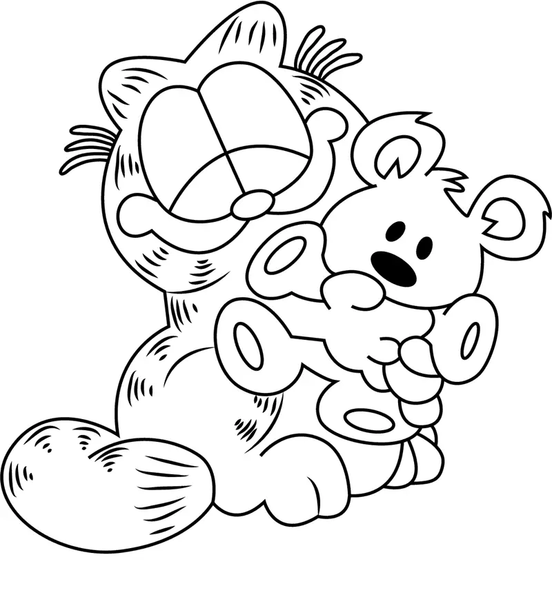 Garfield Coloring Pages 18