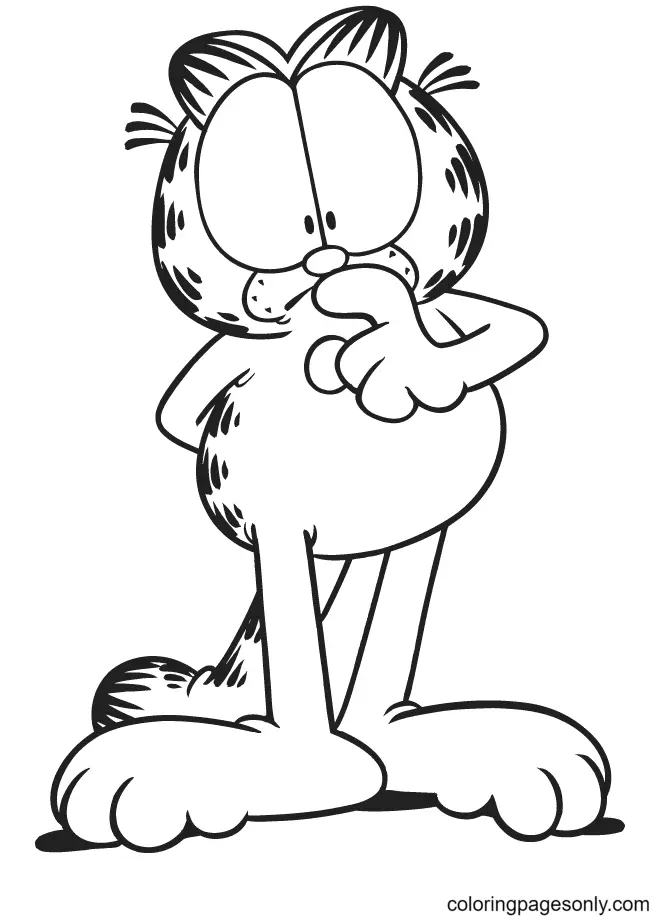 Garfield Coloring Pages 20