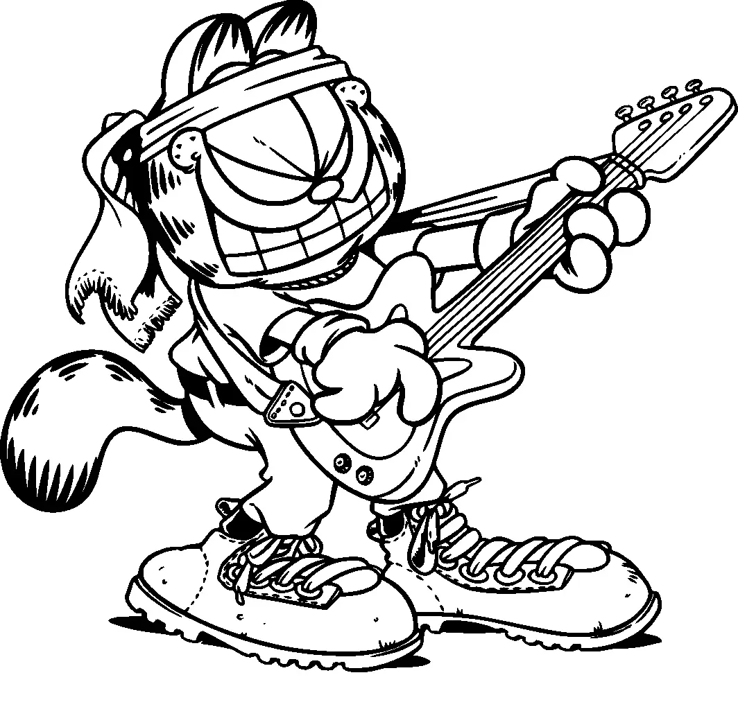 Garfield Coloring Pages 26