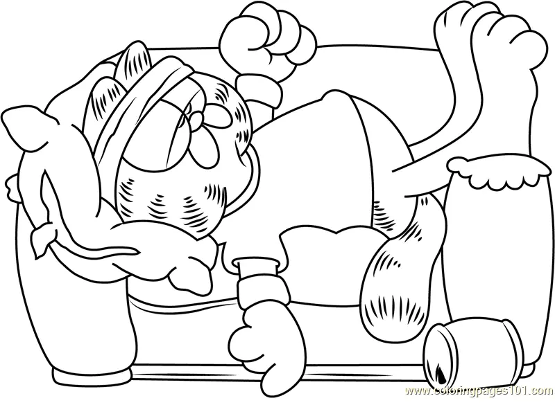 Garfield Coloring Pages 29