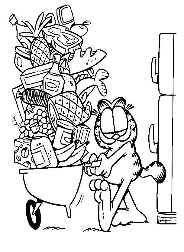 Garfield Coloring Pages 3