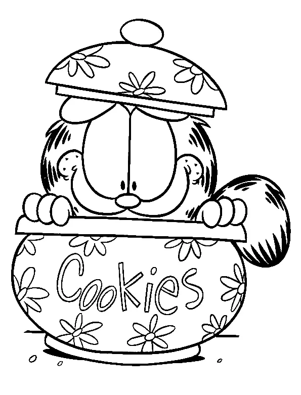 Garfield Coloring Pages 31