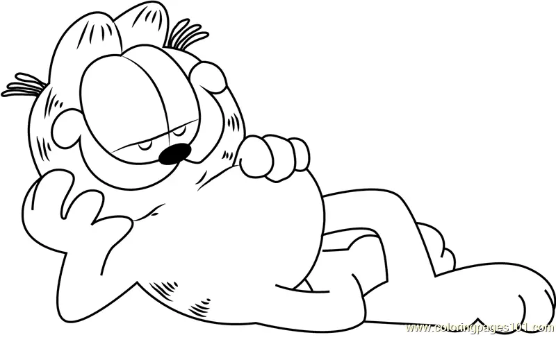 Garfield Coloring Pages 35