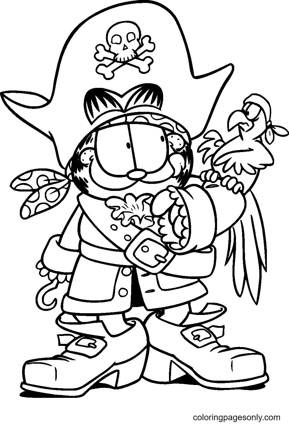 Garfield Coloring Pages 36