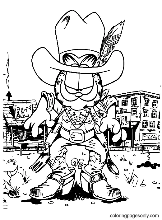 Garfield Coloring Pages 40