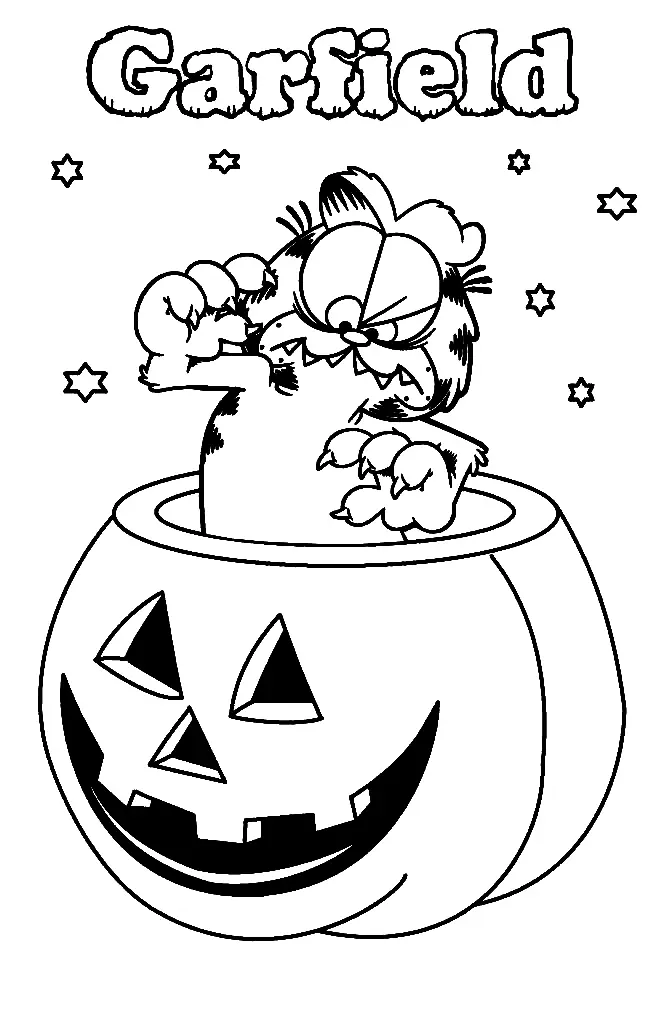 Garfield Coloring Pages 41