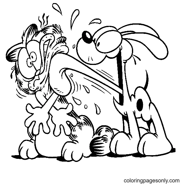 Garfield Coloring Pages 44