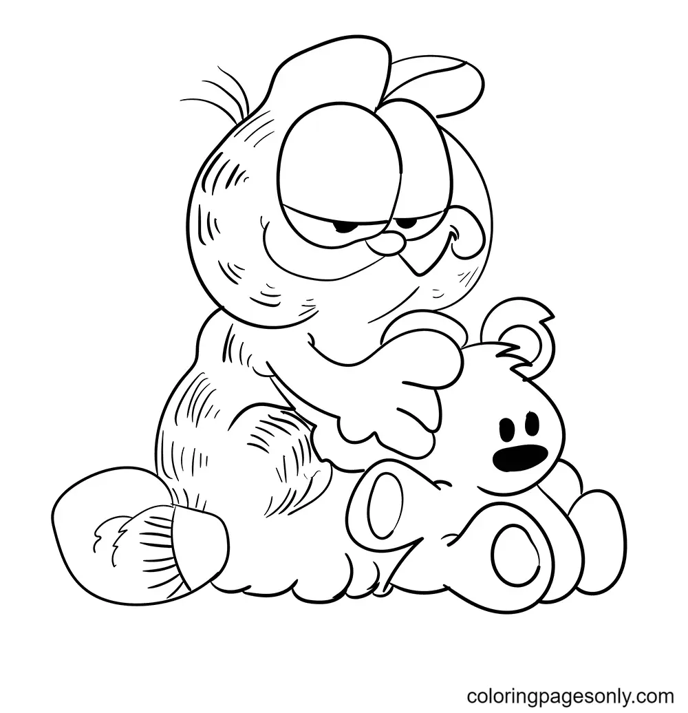 Garfield Coloring Pages 45