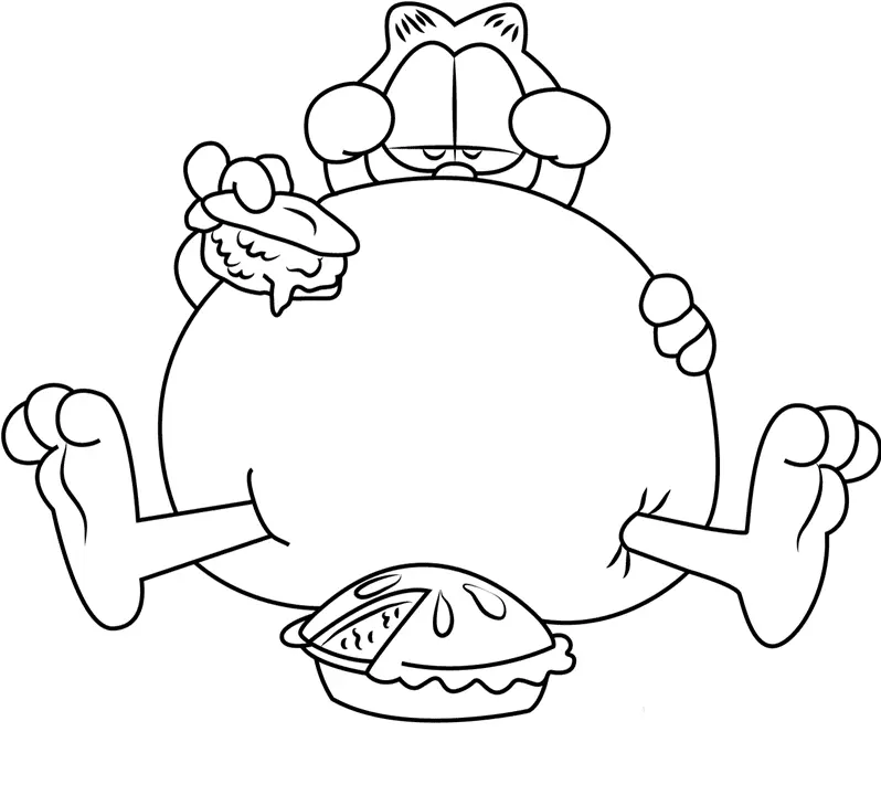 Garfield Coloring Pages 46