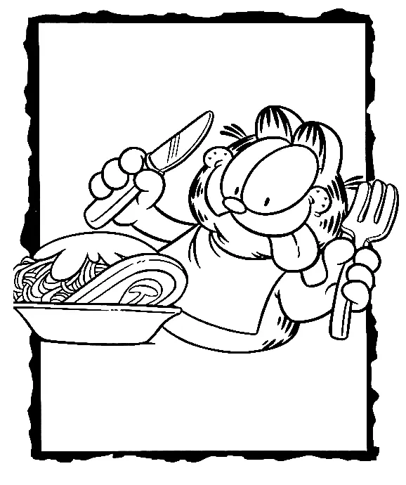 Garfield Coloring Pages 47