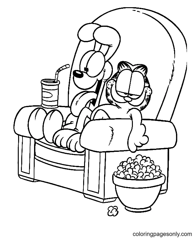 Garfield Coloring Pages 5