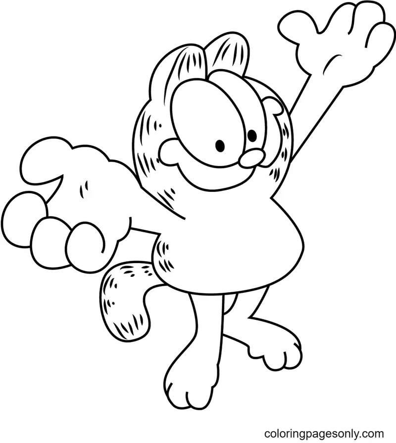 Garfield Coloring Pages 58