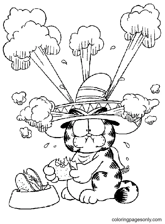 Garfield Coloring Pages 62