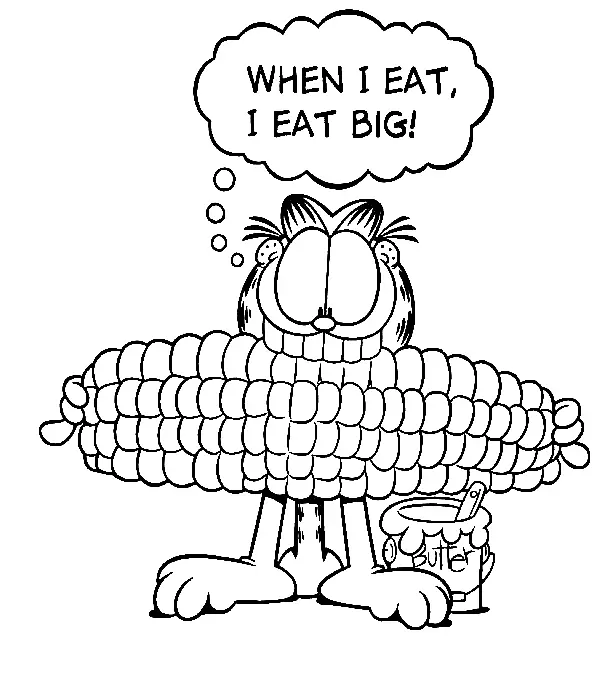 Garfield Coloring Pages 68