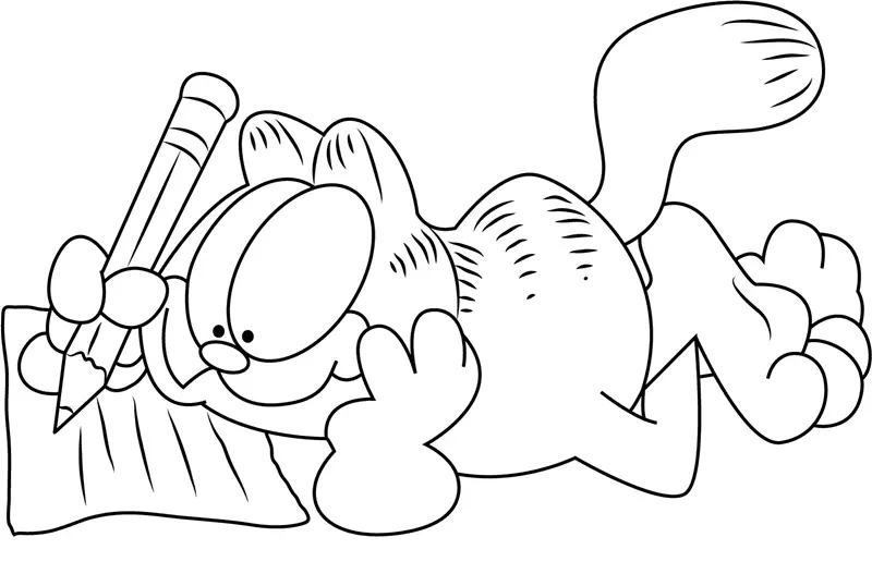 Garfield Coloring Pages 7