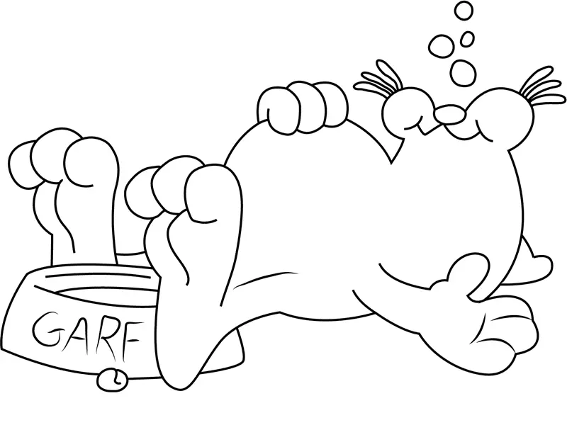 Garfield Coloring Pages 87