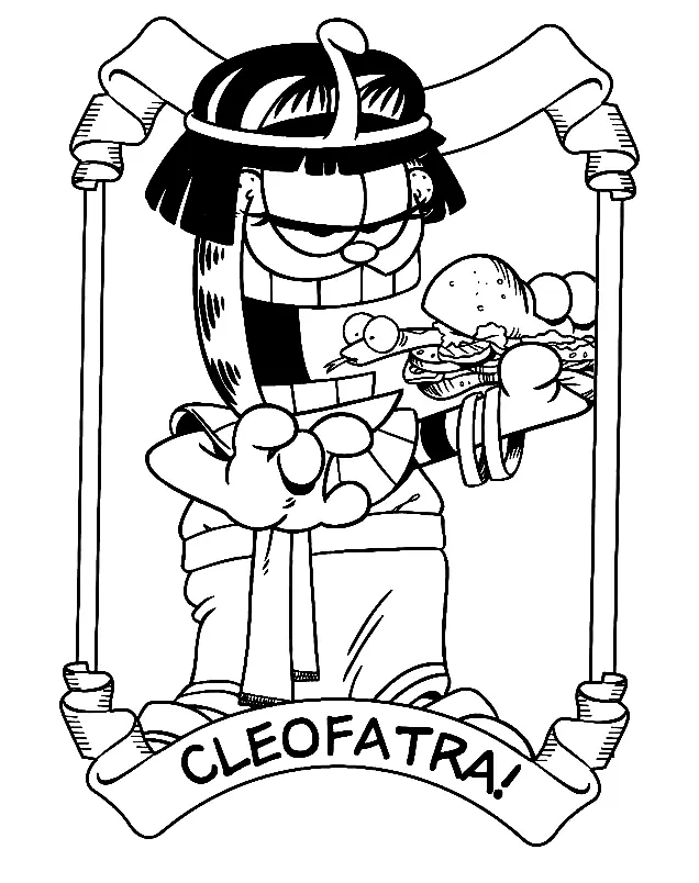 Garfield Coloring Pages 92