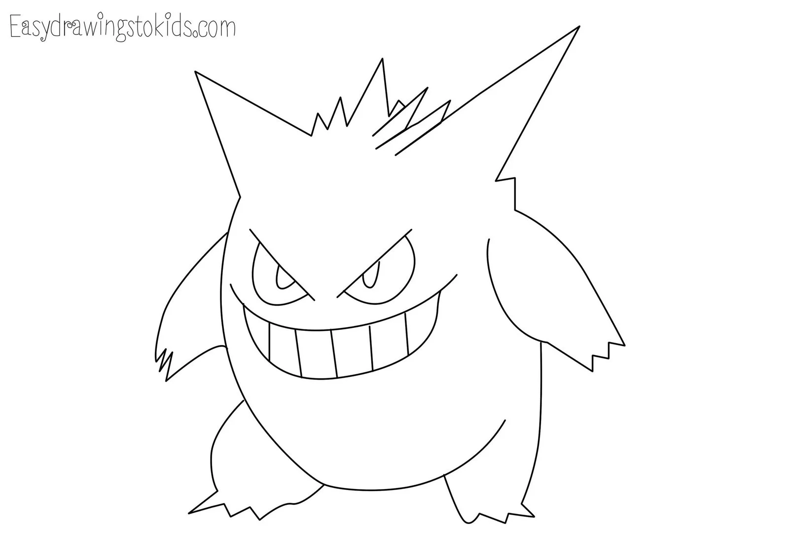 Gengar Para Colorear 10