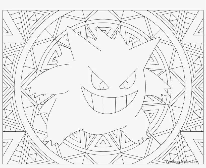 Gengar Para Colorear 11