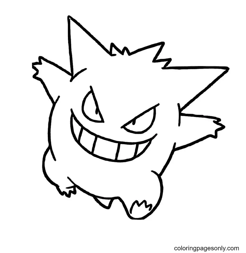 Gengar Para Colorear 25
