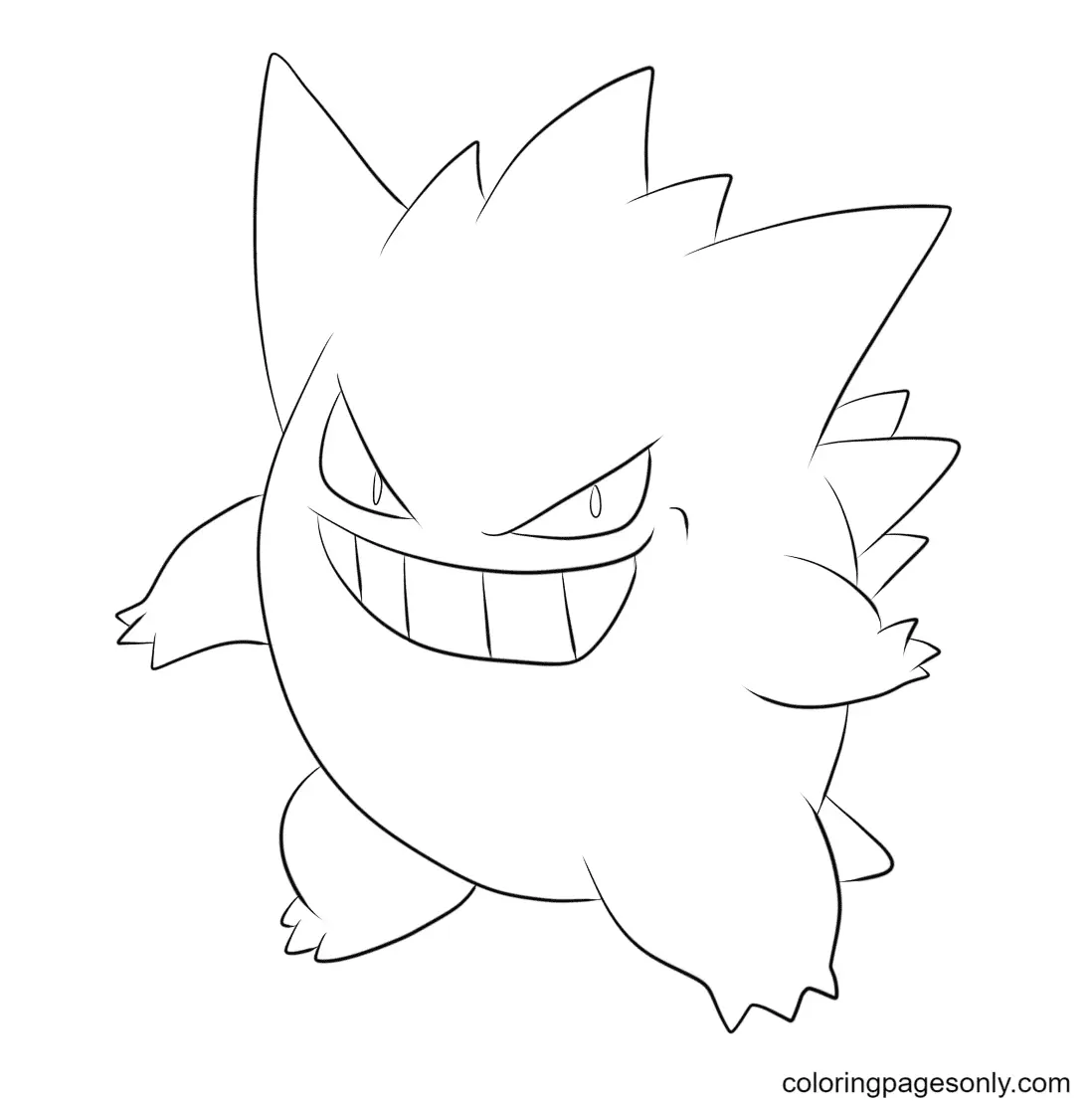 Gengar Para Colorear 41