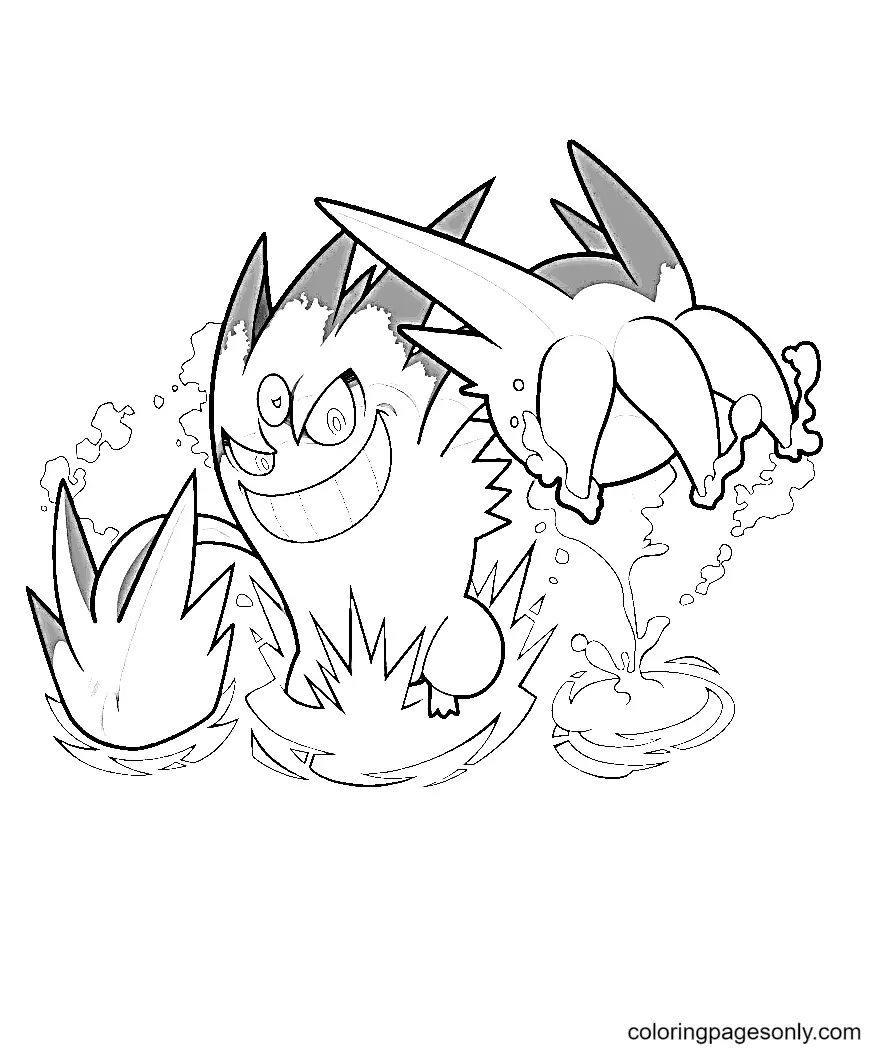 Gengar Para Colorear 46