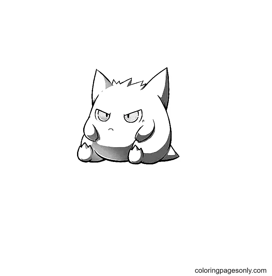 Gengar Para Colorear 49