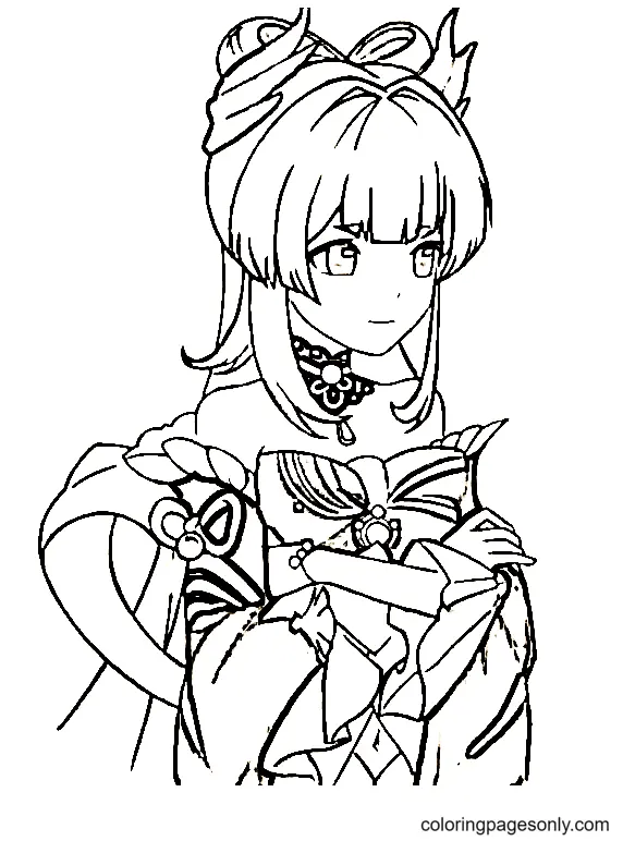 Desenhos de Genshin Impact Para Colorir 11