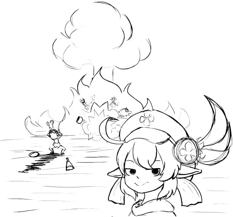 Desenhos de Genshin Impact Para Colorir 29