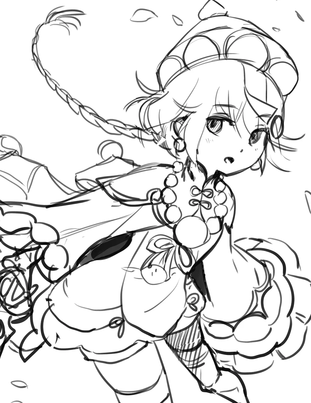 Desenhos de Genshin Impact Para Colorir 61