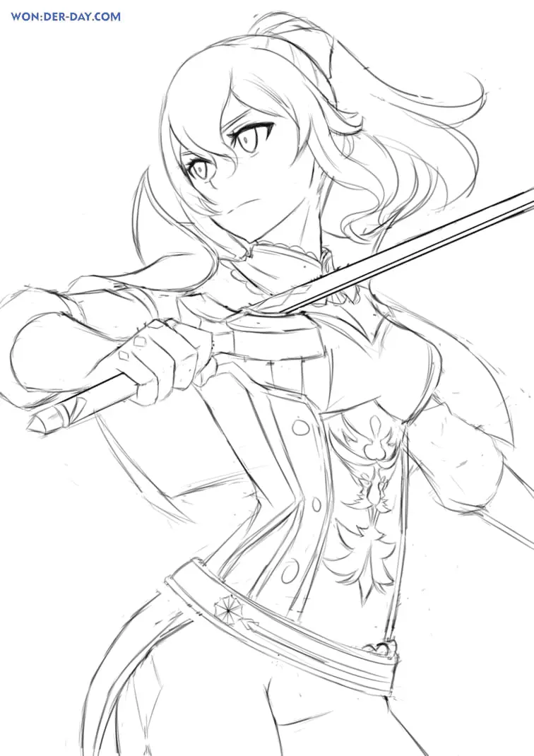 Desenhos de Genshin Impact Para Colorir 85
