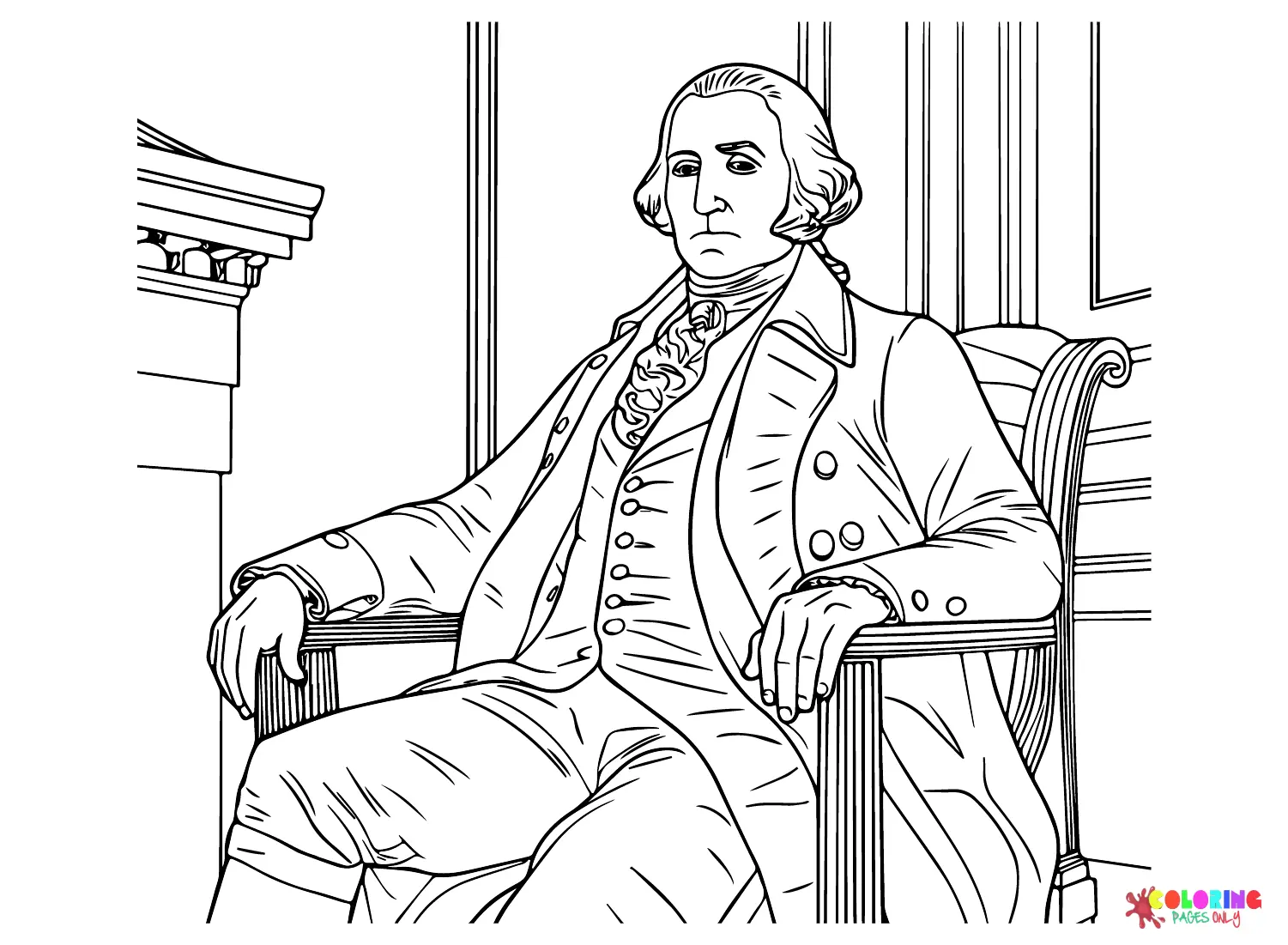 George Washington Coloring Pages 12