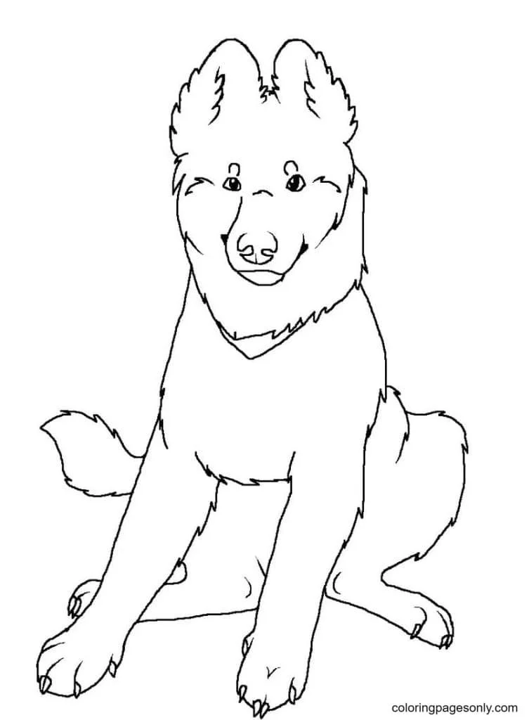 German Shepherd Coloring Pages 1