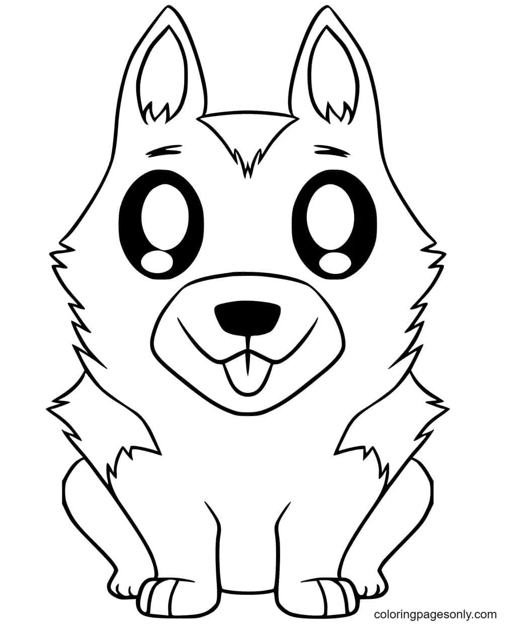 German Shepherd Coloring Pages 4