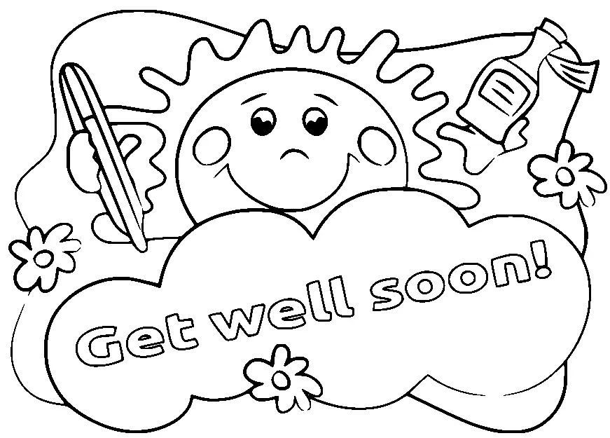 Get Well Soon Coloring Pages 13