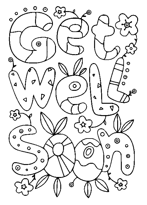 Get Well Soon Coloring Pages 17