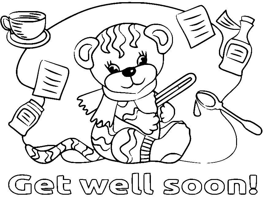 Get Well Soon Coloring Pages 24
