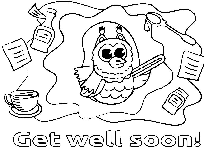 Get Well Soon Coloring Pages 31
