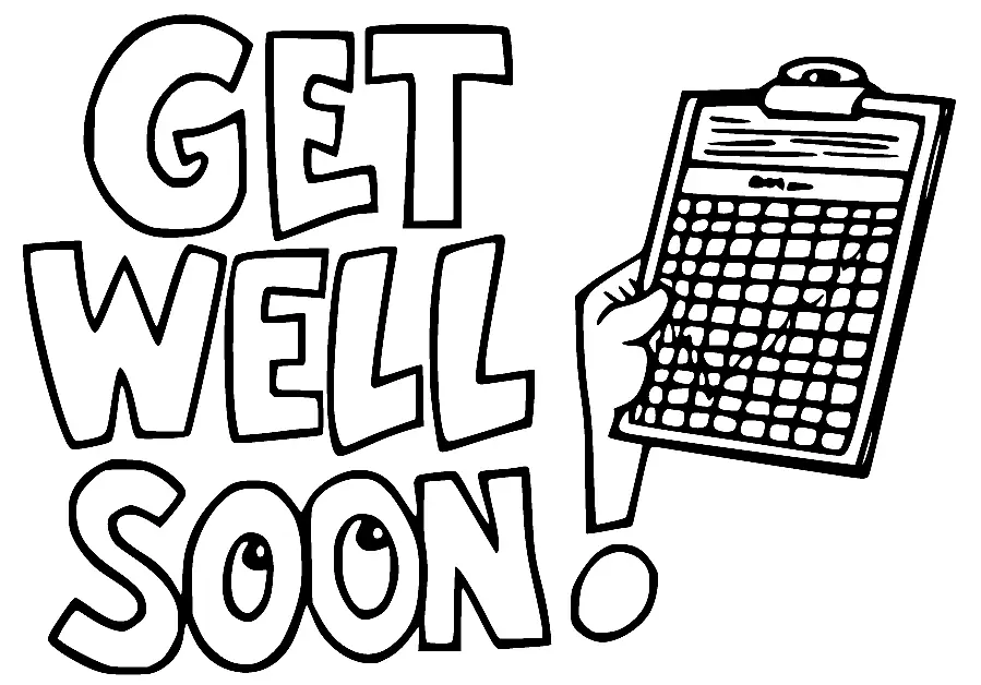 Recuperate Pronto Para Colorear