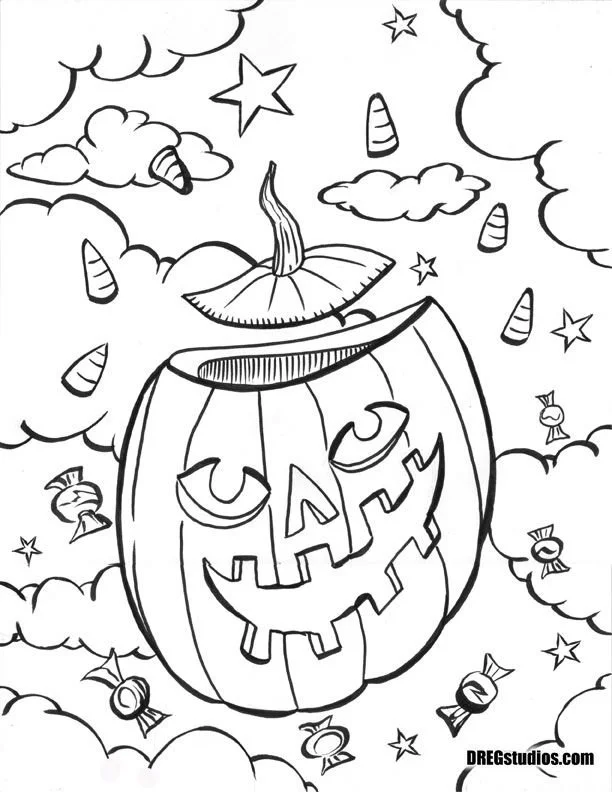 Ghost Coloring Pages 18