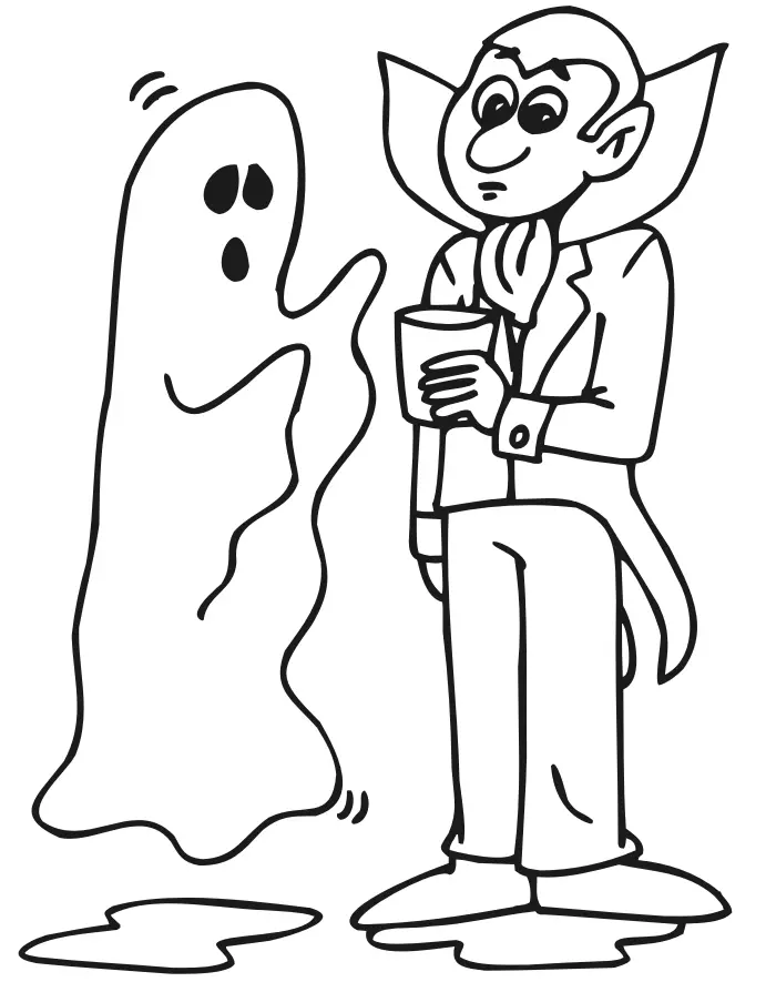 Ghost Coloring Pages 22