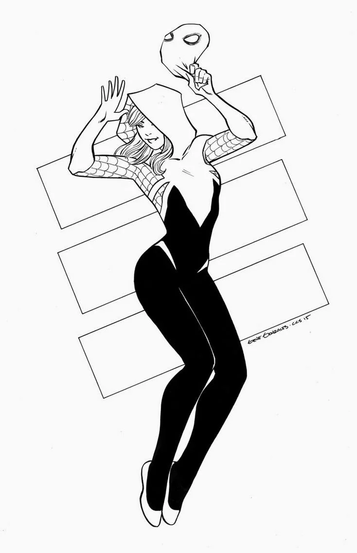 Ghost Spider Coloring Pages 10