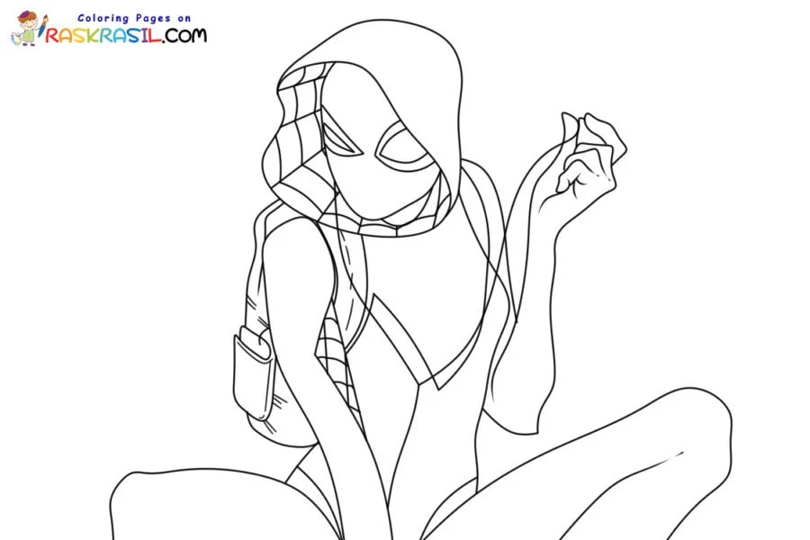 Ghost Spider Coloring Pages 16