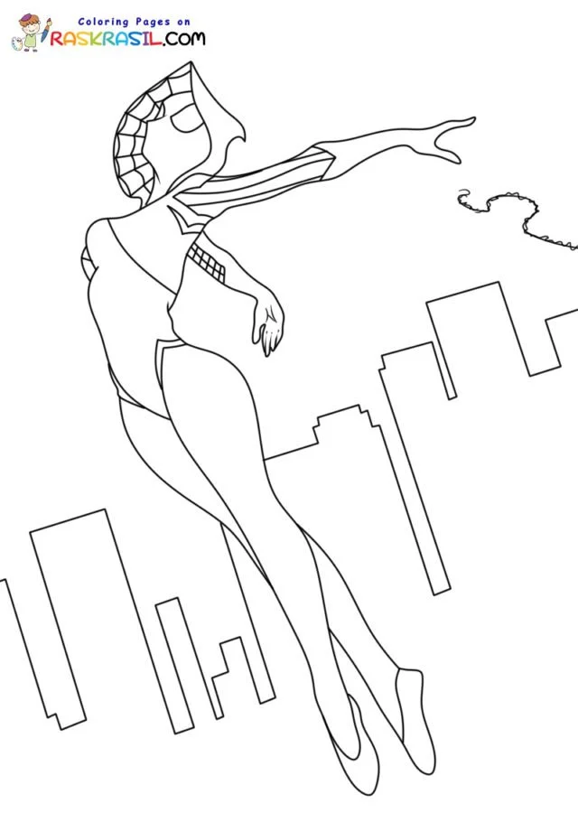 Ghost Spider Coloring Pages 19