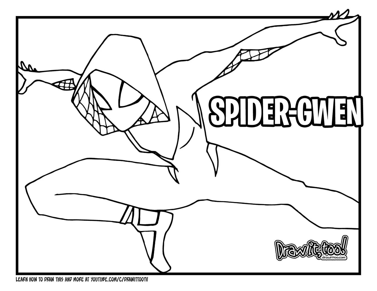 Ghost Spider Coloring Pages 6