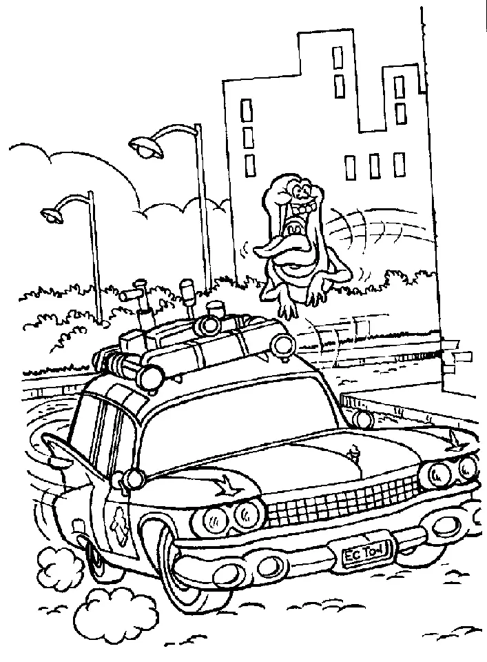 Desenhos de Caca-Fantasmas Para Colorir 16