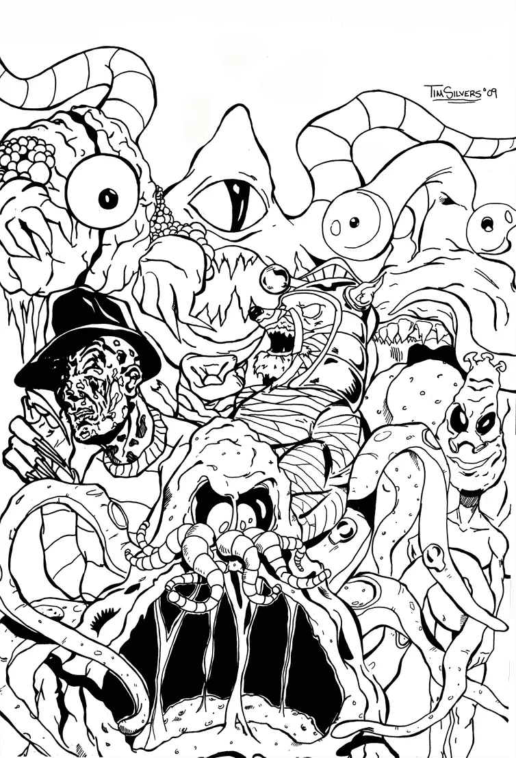 Desenhos de Caca-Fantasmas Para Colorir 21