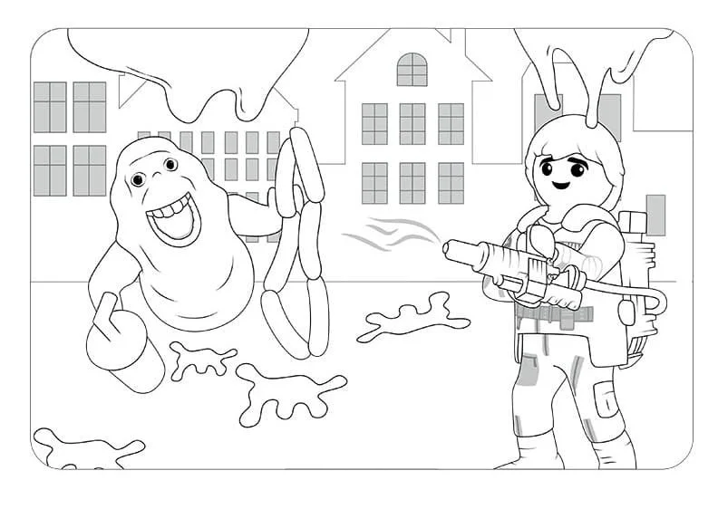 Desenhos de Caca-Fantasmas Para Colorir 32
