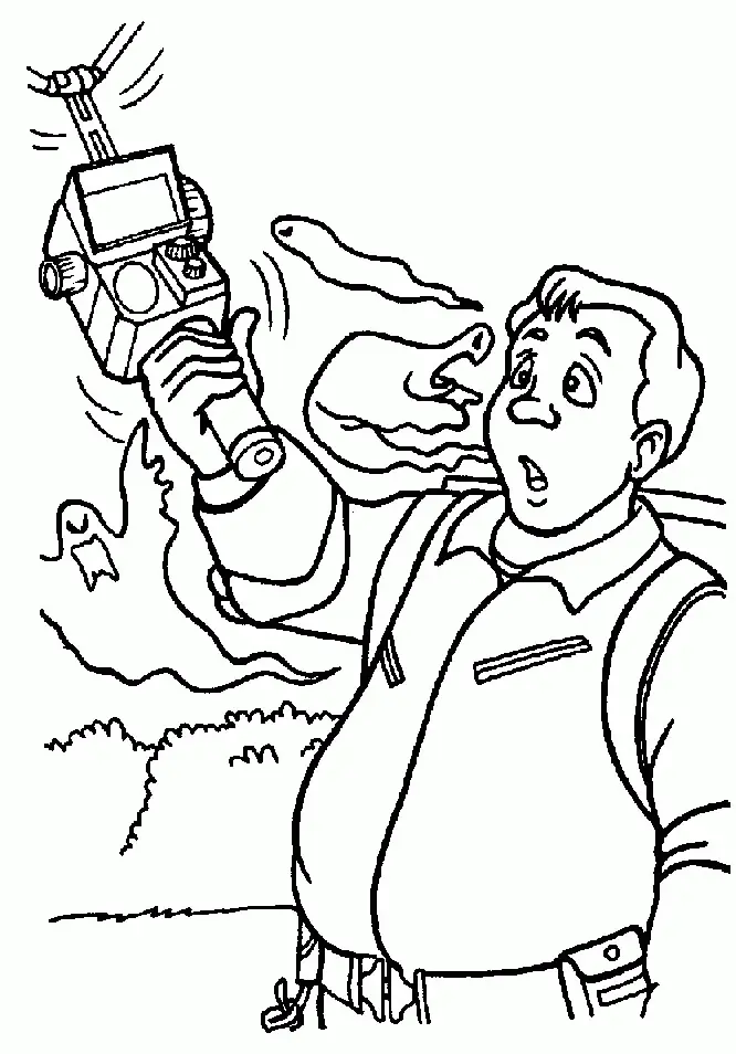 Desenhos de Caca-Fantasmas Para Colorir 35